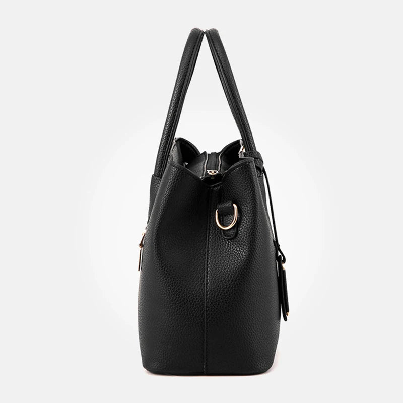 Modern and Elegant PU Leather Handbag – Curated by Zorafort