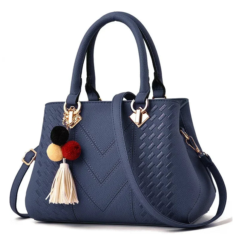 Dual Style PU Leather Tote & Shoulder Bag – curated by Zorafort
