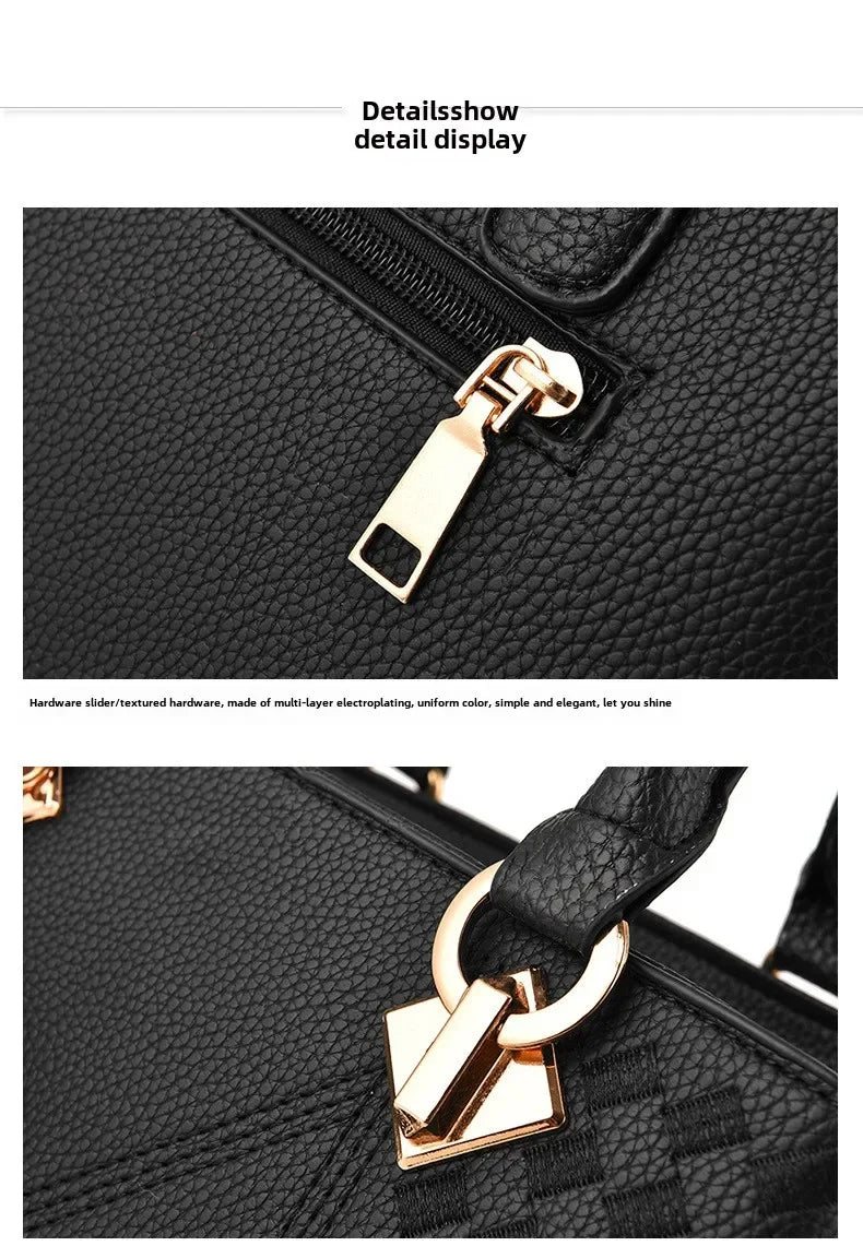 Dual Style PU Leather Tote & Shoulder Bag – curated by Zorafort