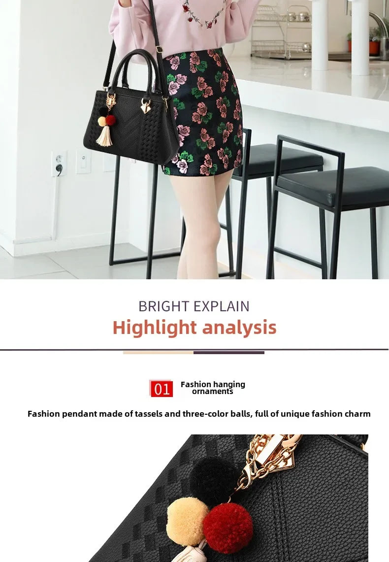 Dual Style PU Leather Tote & Shoulder Bag – curated by Zorafort