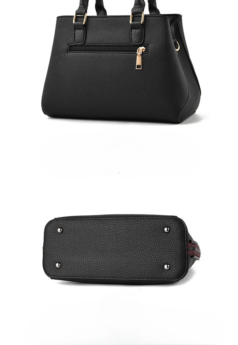Dual Style PU Leather Tote & Shoulder Bag – curated by Zorafort
