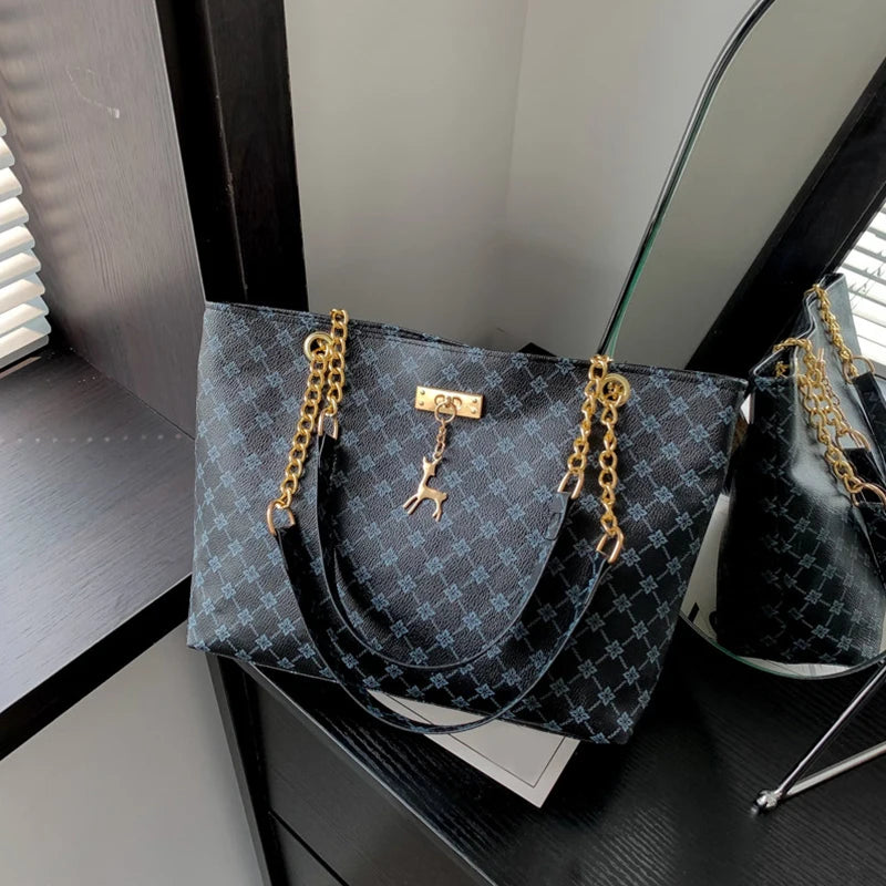 Plaid Tassel Shoulder Tote – Curated by Zorafort