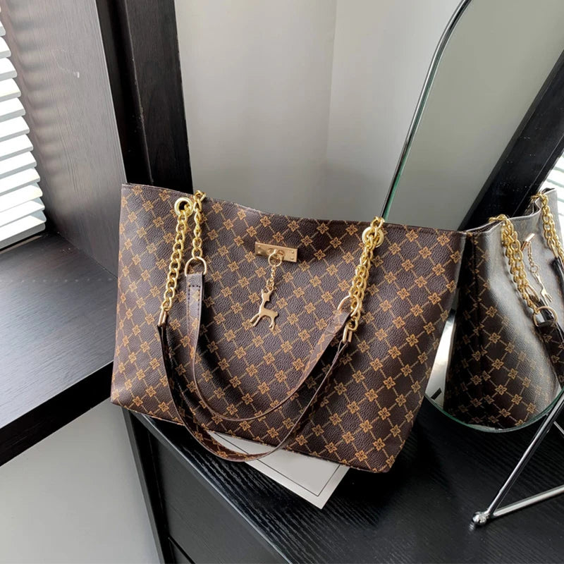 Plaid Tassel Shoulder Tote – Curated by Zorafort