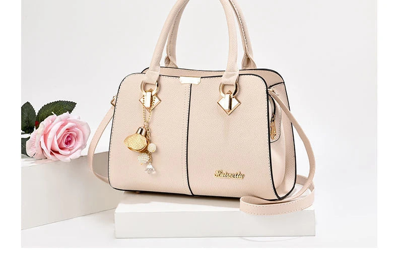 Dual Style PU Leather Tote & Shoulder Bag – curated by Zorafort