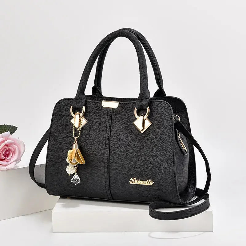 Dual Style PU Leather Tote & Shoulder Bag – curated by Zorafort