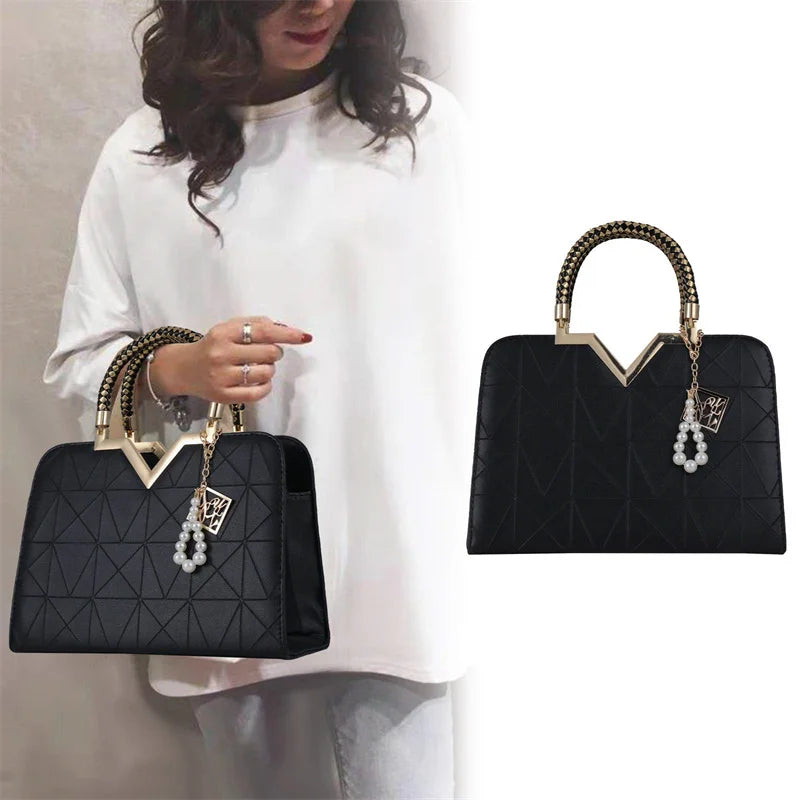 Elegant PU Tote Shoulder Bag – Curated by Zorafort