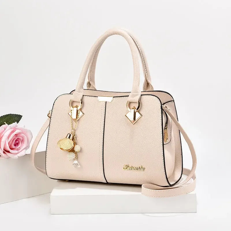 Dual Style PU Leather Tote & Shoulder Bag – curated by Zorafort