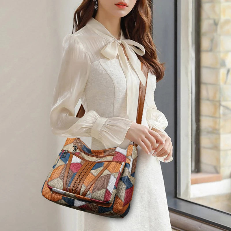 Elegant Vintage Crossbody Bag - Curated by Zorafort