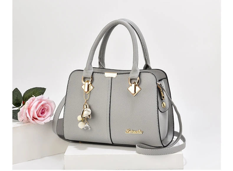 Dual Style PU Leather Tote & Shoulder Bag – curated by Zorafort