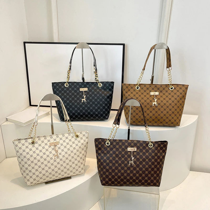 Plaid Tassel Shoulder Tote – Curated by Zorafort