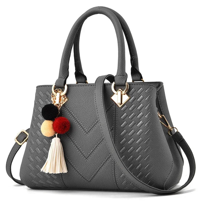 Dual Style PU Leather Tote & Shoulder Bag – curated by Zorafort