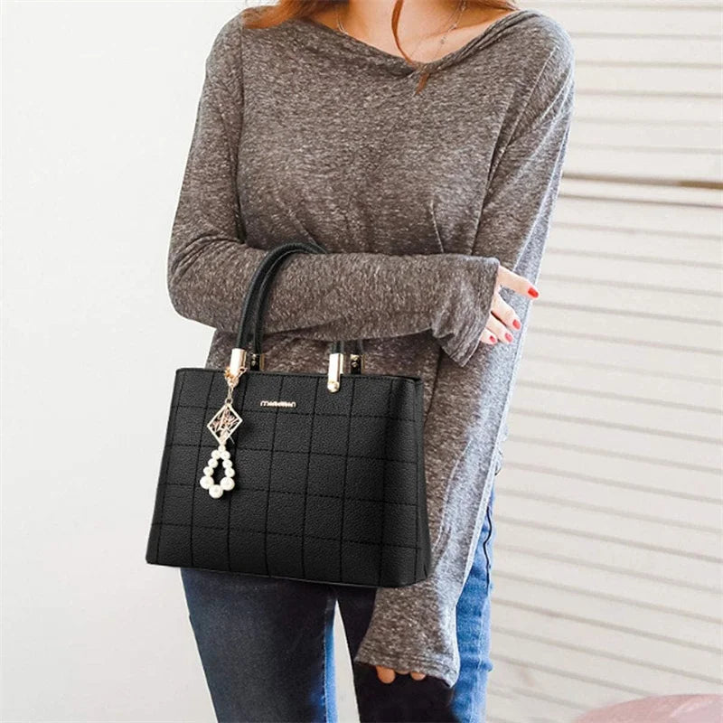 Elegant PU Tote Shoulder Bag – Curated by Zorafort