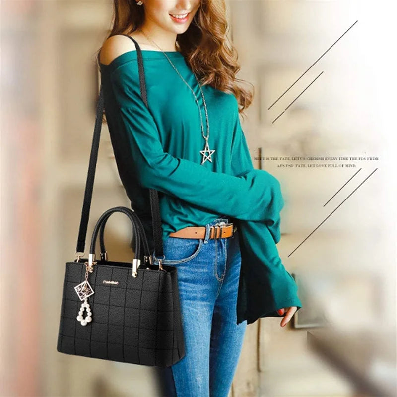 Elegant PU Tote Shoulder Bag – Curated by Zorafort