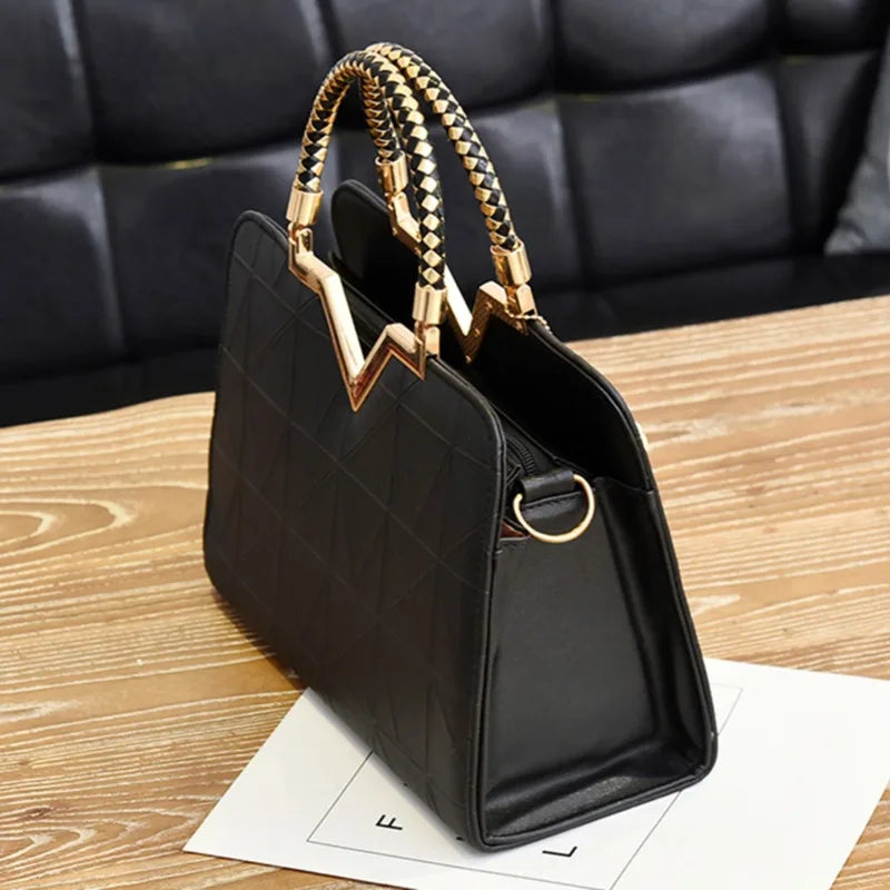 Elegant PU Tote Shoulder Bag – Curated by Zorafort