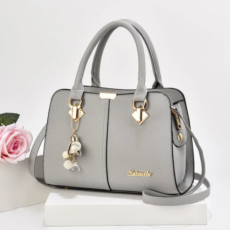 Dual Style PU Leather Tote & Shoulder Bag – curated by Zorafort