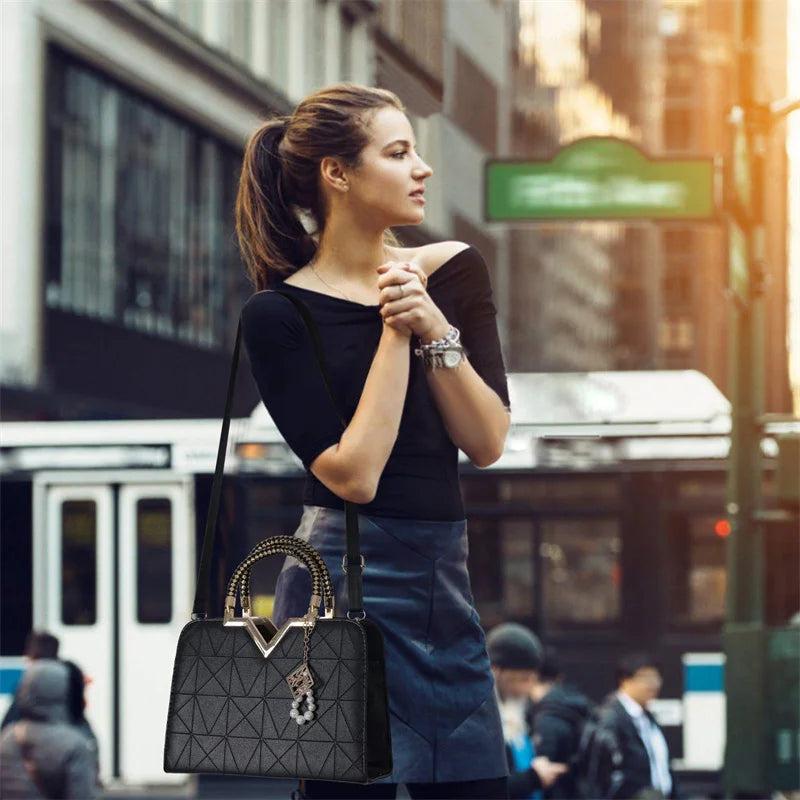 Elegant PU Tote Shoulder Bag – Curated by Zorafort