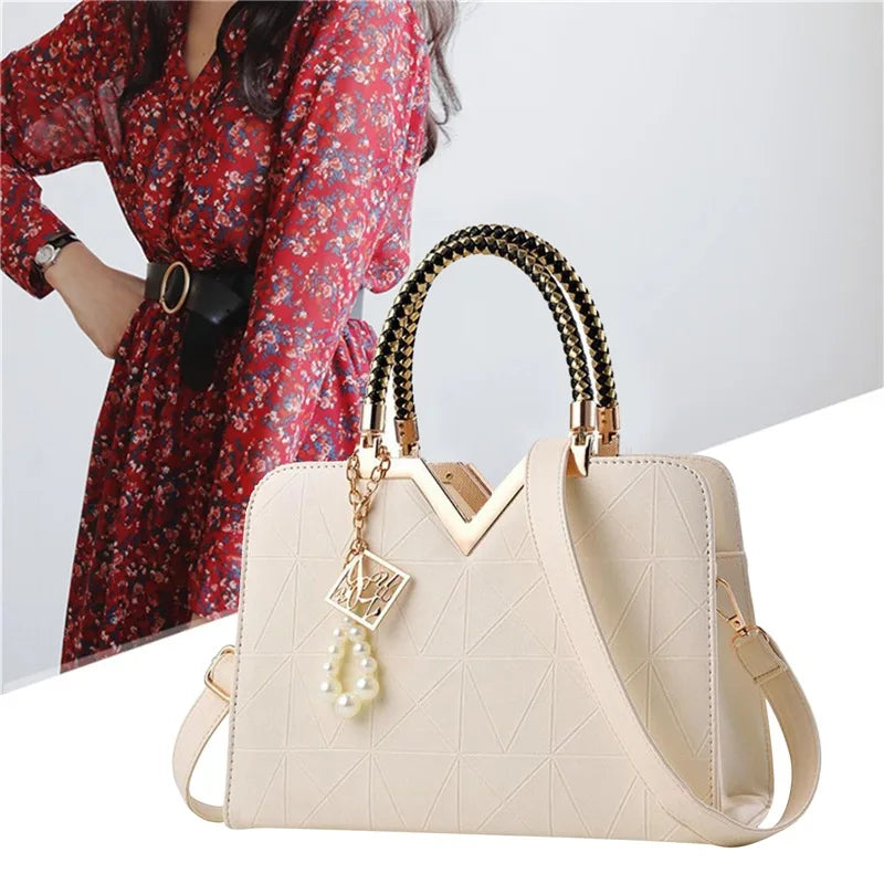 Elegant PU Tote Shoulder Bag – Curated by Zorafort