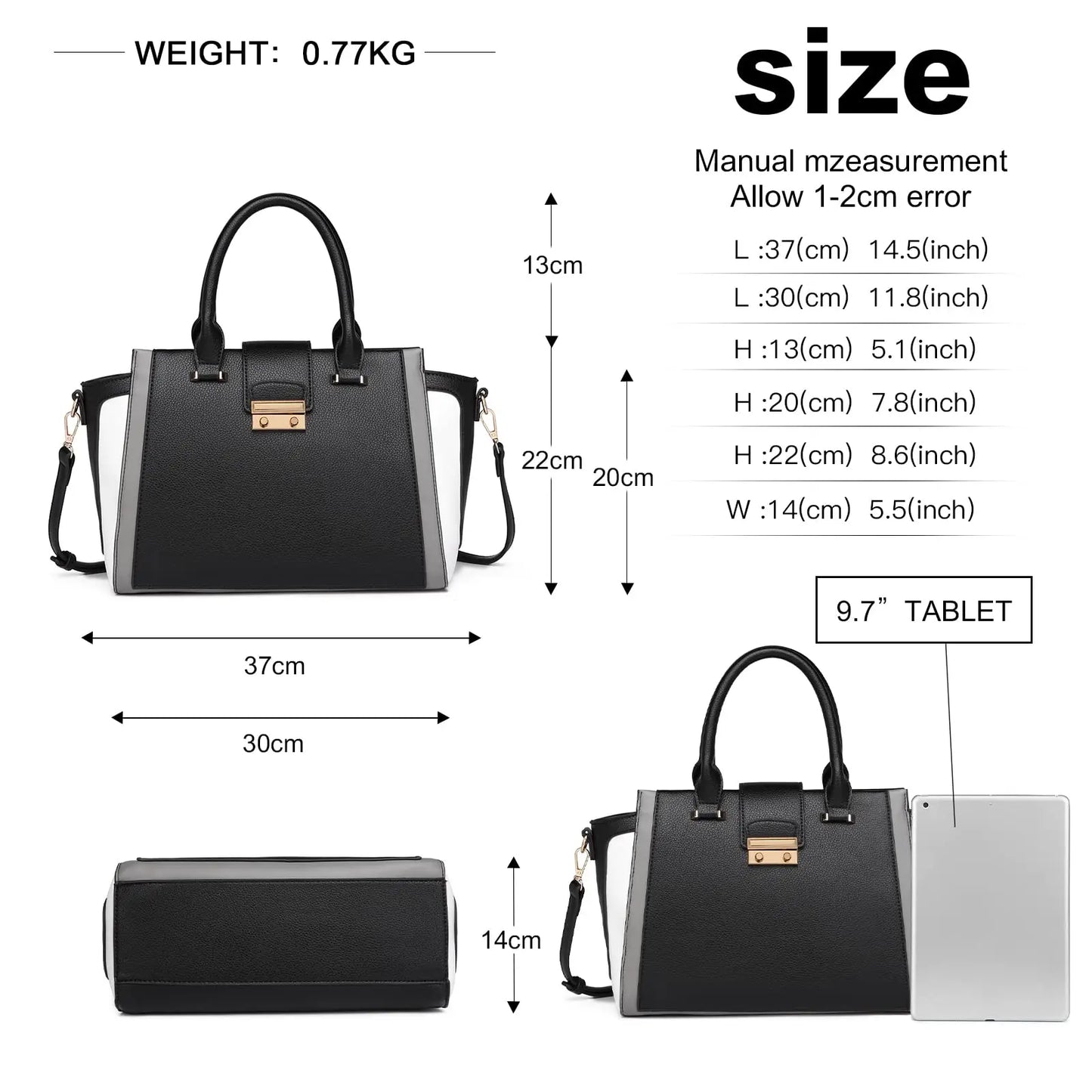 Anti-Theft Elegant Tote Bag – Curated by Zorafort