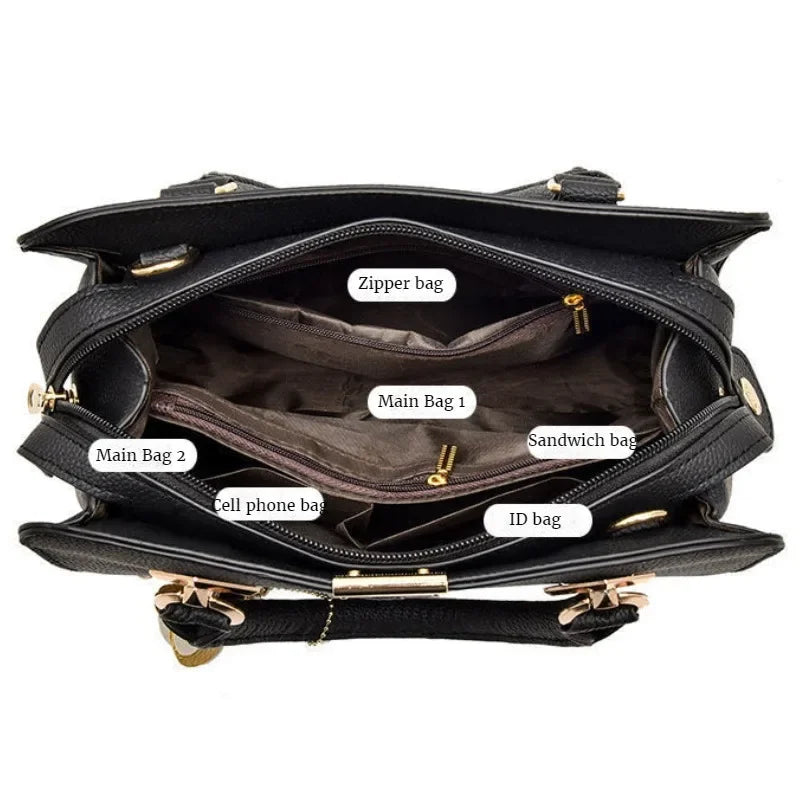 Dual Style PU Leather Tote & Shoulder Bag – curated by Zorafort