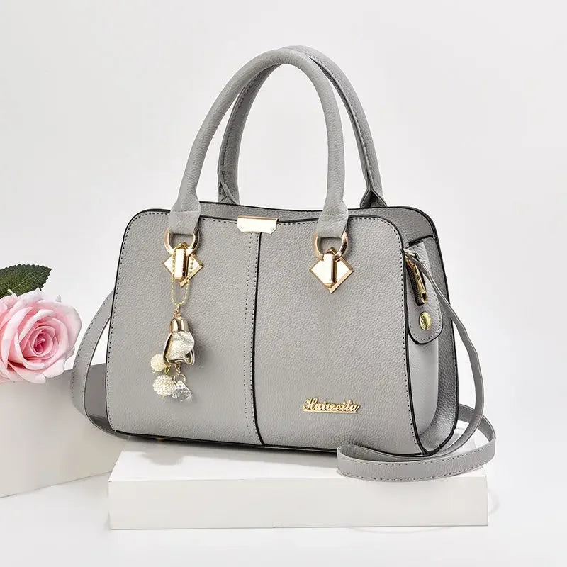 Dual Style PU Leather Tote & Shoulder Bag – curated by Zorafort
