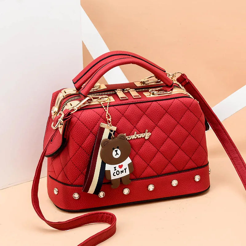 High Quality Rivet Decoration Women's Bag 2024 New Trendy Ladies Shoulder Bag Luxury Designer Womens Handbag Crossbody Bags