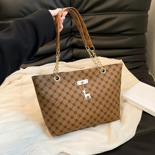 Plaid Tassel Shoulder Tote – Curated by Zorafort