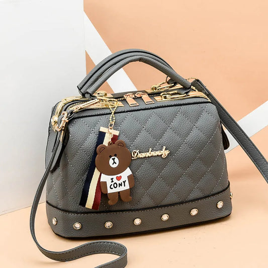 High Quality Rivet Decoration Women's Bag 2024 New Trendy Ladies Shoulder Bag Luxury Designer Womens Handbag Crossbody Bags