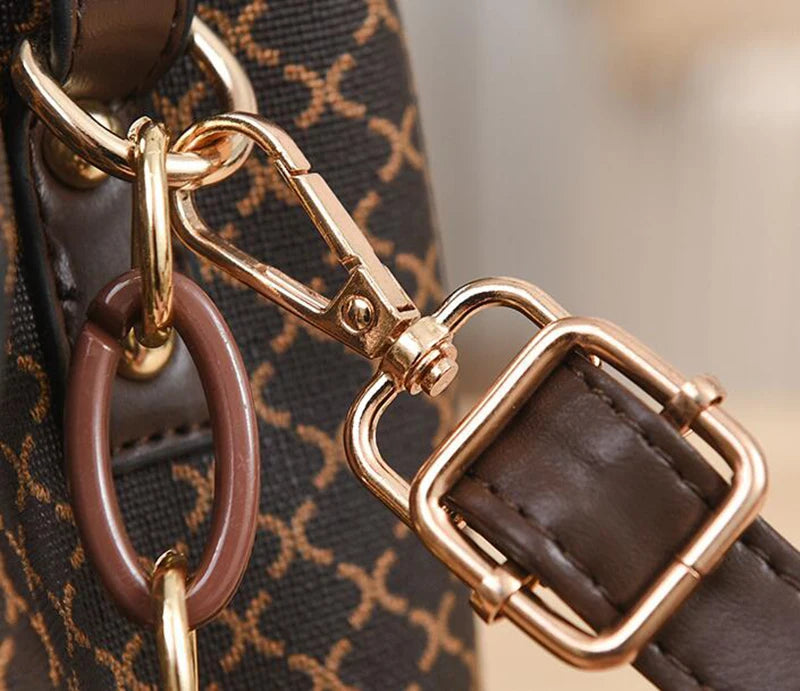 Geometric PU Leather Bucket Bag – curated by Zorafort