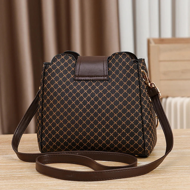 Geometric PU Leather Bucket Bag – curated by Zorafort