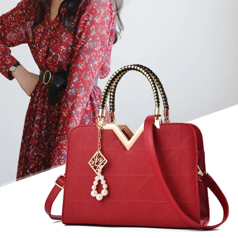 Elegant PU Tote Shoulder Bag – Curated by Zorafort
