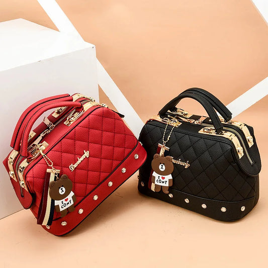 High Quality Rivet Decoration Women's Bag 2024 New Trendy Ladies Shoulder Bag Luxury Designer Womens Handbag Crossbody Bags