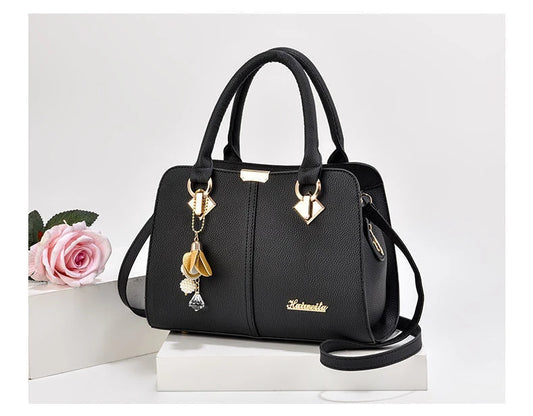 Dual Style PU Leather Tote & Shoulder Bag – curated by Zorafort