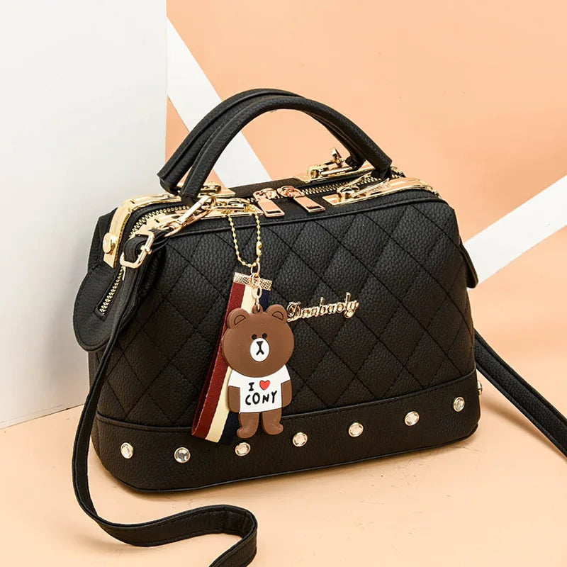 High Quality Rivet Decoration Women's Bag 2024 New Trendy Ladies Shoulder Bag Luxury Designer Womens Handbag Crossbody Bags
