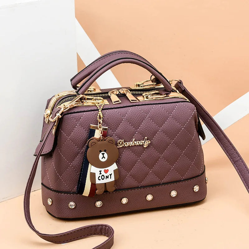 High Quality Rivet Decoration Women's Bag 2024 New Trendy Ladies Shoulder Bag Luxury Designer Womens Handbag Crossbody Bags